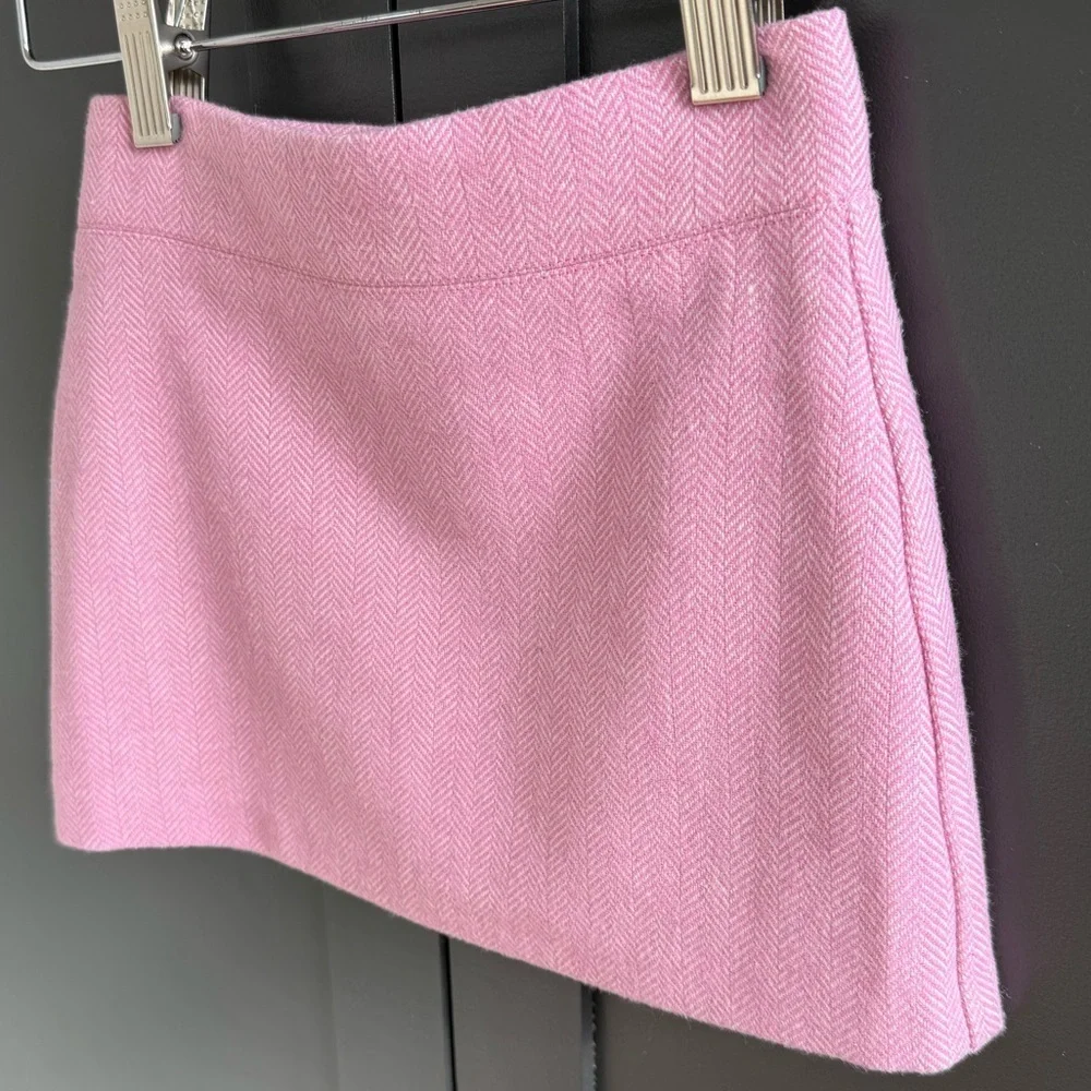 J. Crew Crewcuts Pink Herringbone Girls Skirt NWT • size 3